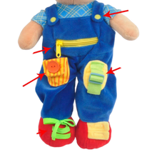 Cargar imagen en el visor de la galería, 16" Educational Plush Bear (12431)