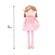 Cargar imagen en el visor de la galería, 20"  Pink Olivia Stuffed Rag Doll (89150PINK)