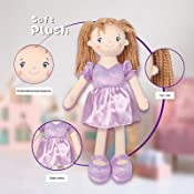 Load image into Gallery viewer, 18&quot; Addy Doll Purple Rag Doll (89045Purple)