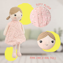Load image into Gallery viewer, 14" Pink Emily Baby Rag Doll (89835)
