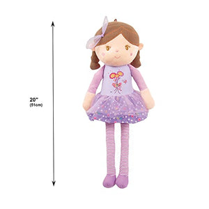 20" Purple Olivia Stuffed Rag Doll (89150PURPLE)