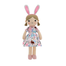 Load image into Gallery viewer, 15”  Doll with Pink Bunny Ear (82201PINK)