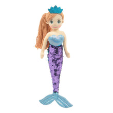 Load image into Gallery viewer, 18" Perla Mermaid W/ Reversible Sequin Tail (89001)