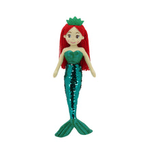 Load image into Gallery viewer, 18" EMERALD MERMAID W/REVERSIBLE SEQUIN TAIL (89003)