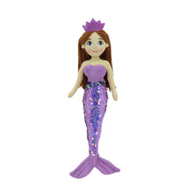 Load image into Gallery viewer, 18&quot; VIOLET MERMAID W/REVERSIBLE SEQUIN TAIL (89006)