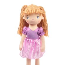 Load image into Gallery viewer, 18" Addy Doll Purple Rag Doll