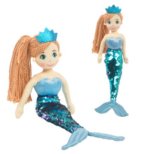 Load image into Gallery viewer, 18" Perla Mermaid W/ Reversible Sequin Tail (89001)