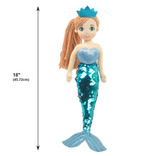Load image into Gallery viewer, 18" Perla Mermaid W/ Reversible Sequin Tail (89001)