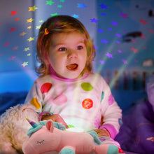 Load image into Gallery viewer, 12" Sleepy Pals Night Light Unicorn w/Music