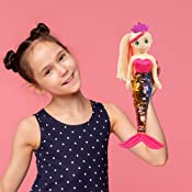 Load image into Gallery viewer, 18" Adalina Mermaid W/ Reversible Sequin Tail (89001-3)