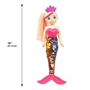 Load image into Gallery viewer, 18" Adalina Mermaid W/ Reversible Sequin Tail (89001-3)