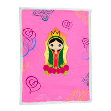 Cargar imagen en el visor de la galería, 50" X 40" Virgen de Guadalupe Blanket (62312)