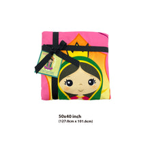 Cargar imagen en el visor de la galería, 50" X 40" Virgen de Guadalupe Blanket (62312)