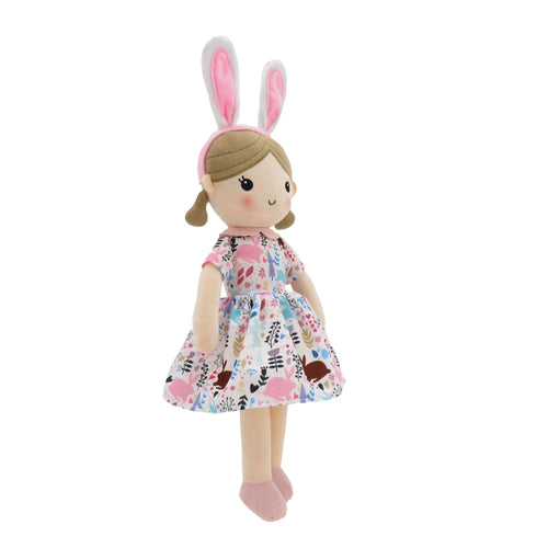 Muñeca de 15" con orejas de conejo rosa (82201PINK)