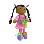 Muñeca educativa de piel oscura de 16" (13617)