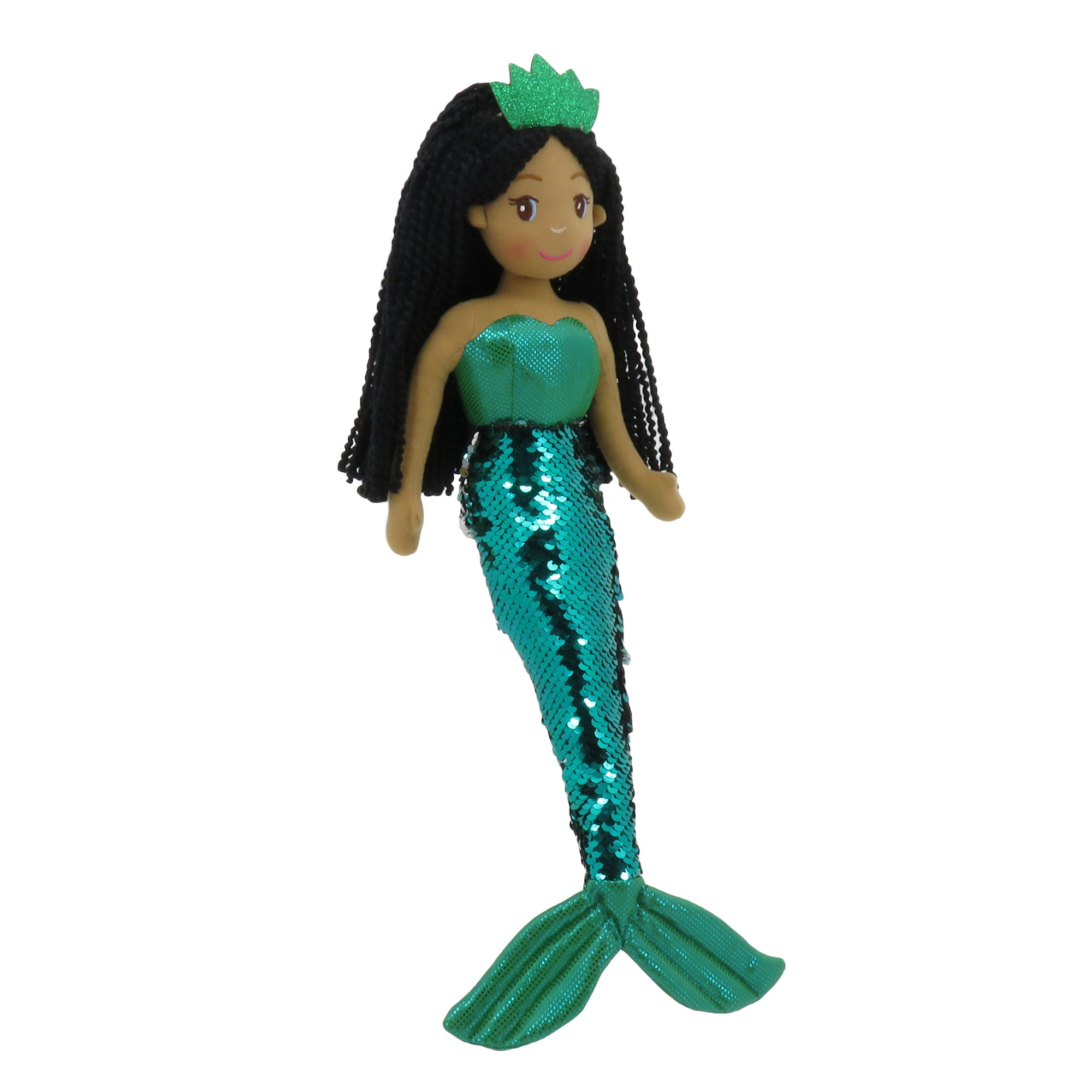 18" JADE MERMAID W/REVERSIBLE SEQUIN TAIL (89004)