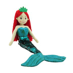 18" EMERALD MERMAID W/REVERSIBLE SEQUIN TAIL (89003)