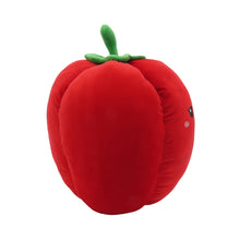 Cargar imagen en el visor de la galería, 11&quot;x11&quot;  Yum Yum Smoochy Pals Red Bell Pepper Plush Pillow (62692REDBELLPEPPER)