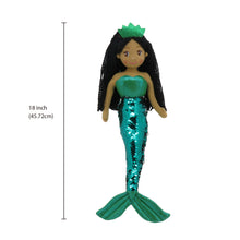 Load image into Gallery viewer, 18&quot; JADE MERMAID W/REVERSIBLE SEQUIN TAIL (89004)