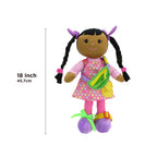 Muñeca educativa de piel oscura de 16" (13617)