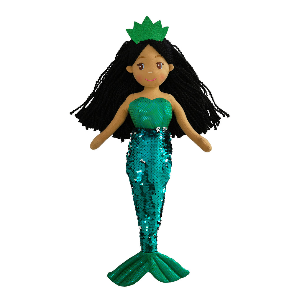 18" JADE MERMAID W/REVERSIBLE SEQUIN TAIL (89004)