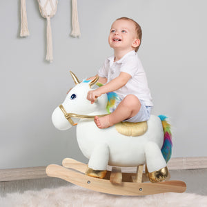 Linzy Toys Fancy Unicorn Baby Rocker, Kids Ride on Toy for Toddlers Age 1+ (37627)