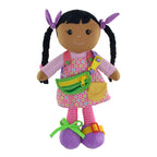 Muñeca educativa de piel oscura de 16" (13617)