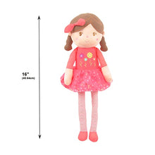 Cargar imagen en el visor de la galería, 20&quot; Coral Olivia Doll Stuffed Rag Doll (89150CORAL)