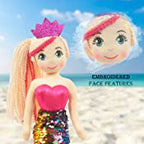 18" Adalina Mermaid W/ Reversible Sequin Tail (89001-3)