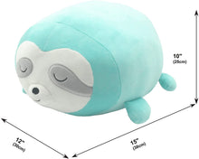 Load image into Gallery viewer, 15&quot; Smoochy Pals Sloth Plush Pillow