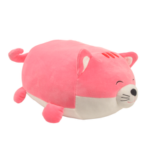 Load image into Gallery viewer, 15&quot; Smoochy Pals Pink Cat Plush Pillow (68236C)