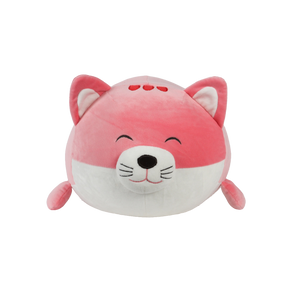 15" Smoochy Pals Pink Cat Plush Pillow (68236C)