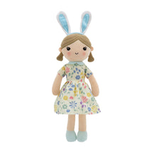 Cargar imagen en el visor de la galería, 15” Spring Doll with Blue Bunny Ears (82201BLUE)