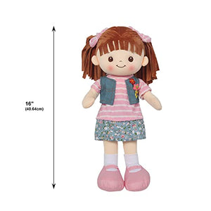 16" Little Sweet Hearts Floral Doll (90958)
