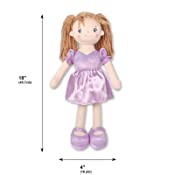 Load image into Gallery viewer, 18&quot; Addy Doll Purple Rag Doll (89045Purple)