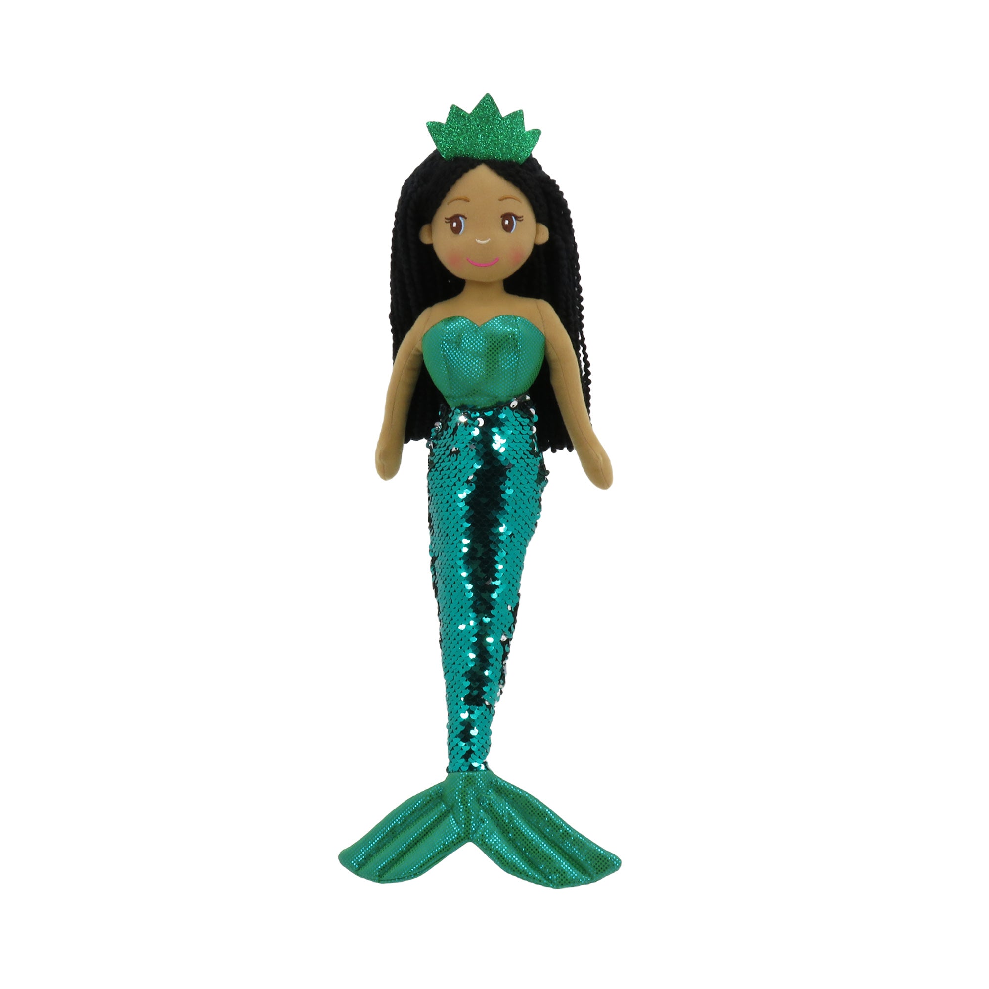18" JADE MERMAID W/REVERSIBLE SEQUIN TAIL (89004)