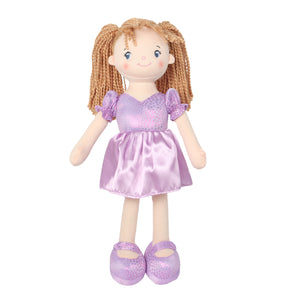 18" Addy Doll Purple Rag Doll (89045Purple)