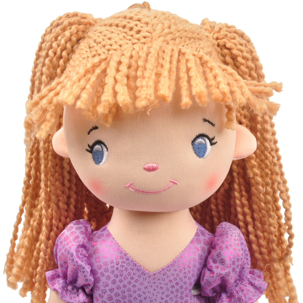 18" Addy Doll Purple Rag Doll