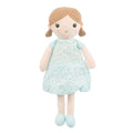 Muñeca de trapo Emily Baby de 14" en color azul menta (89835-2)
