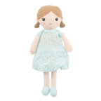 Muñeca de trapo Emily Baby de 14" en color azul menta (89835-2)