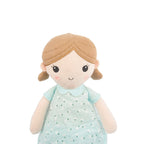 Muñeca de trapo Emily Baby de 14" en color azul menta (89835-2)