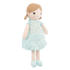 Muñeca de trapo Emily Baby de 14" en color azul menta (89835-2)