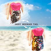 Load image into Gallery viewer, 18&quot; Adalina Mermaid W/ Reversible Sequin Tail (89001-3)