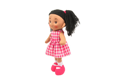 Muñeca de cristal de 16" rosa intenso (92540HOT PINK) 