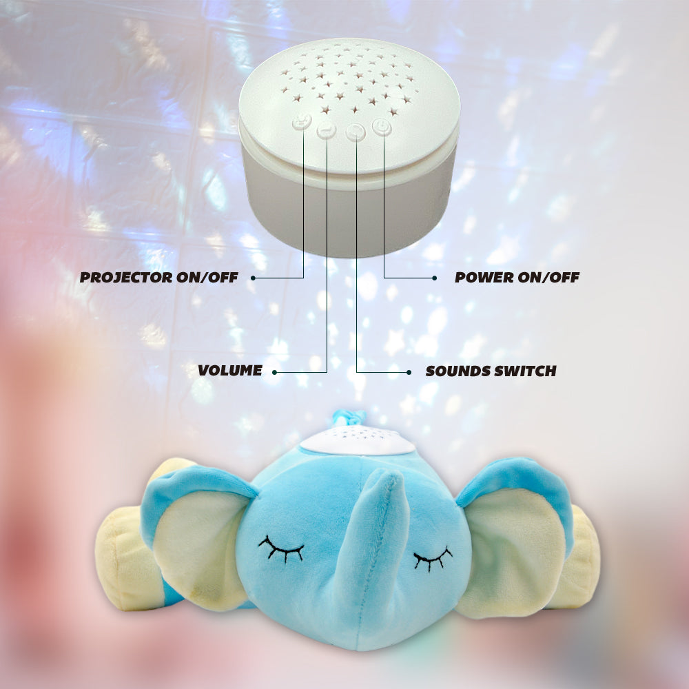 12" Sleepy Pals Night Light Elephant w/ Music