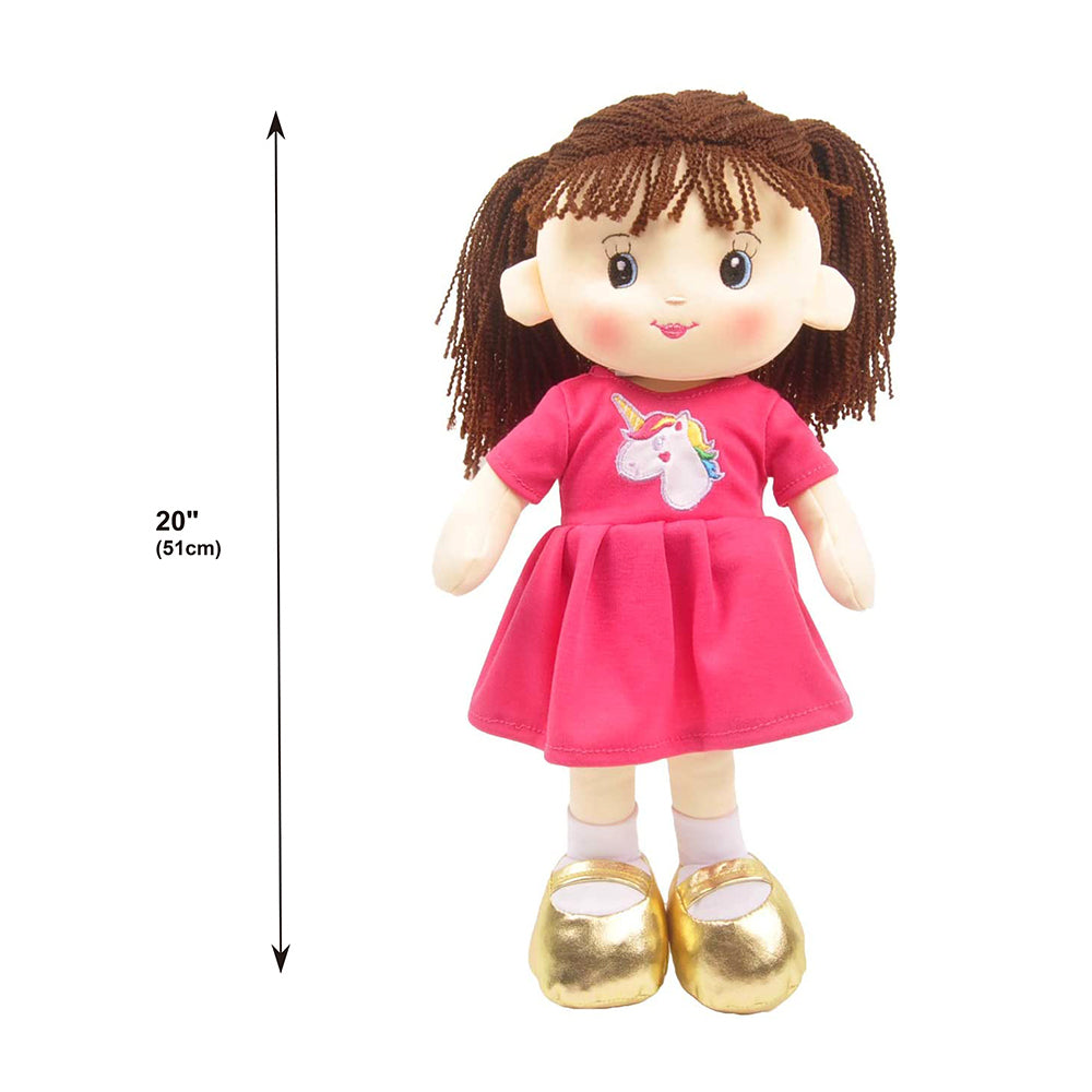 Muñeca Laura de 16" rosa intenso (92040HOT PINK) 