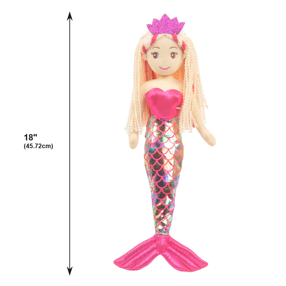 Magical mermaid- Mia is a stunning mermaid with blonde hair, a gorgeous shimmery tail and crown, and has big beautiful eyes