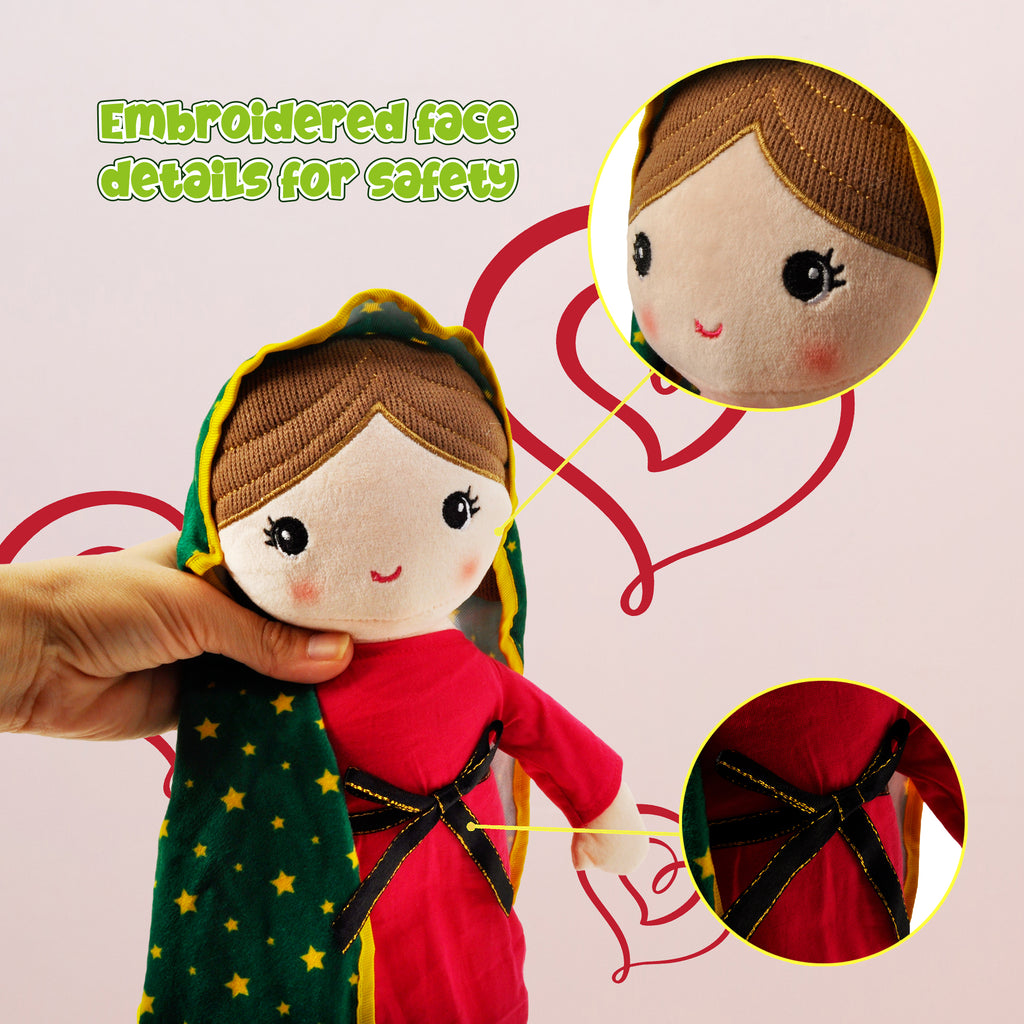 14'' Virgin Mary Doll, Muñeca Virgen de Guadalupe (80617)