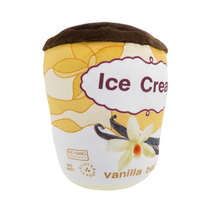 15" Yum Yum Smoochy Pals Vanilla Quart Ice Cream Plush Pillow (68127VANILLA)
