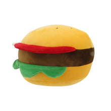 Cargar imagen en el visor de la galería, 15&quot; Yum Yum Smoochy Pals Burger Plush Pillow (68127BURGER)
